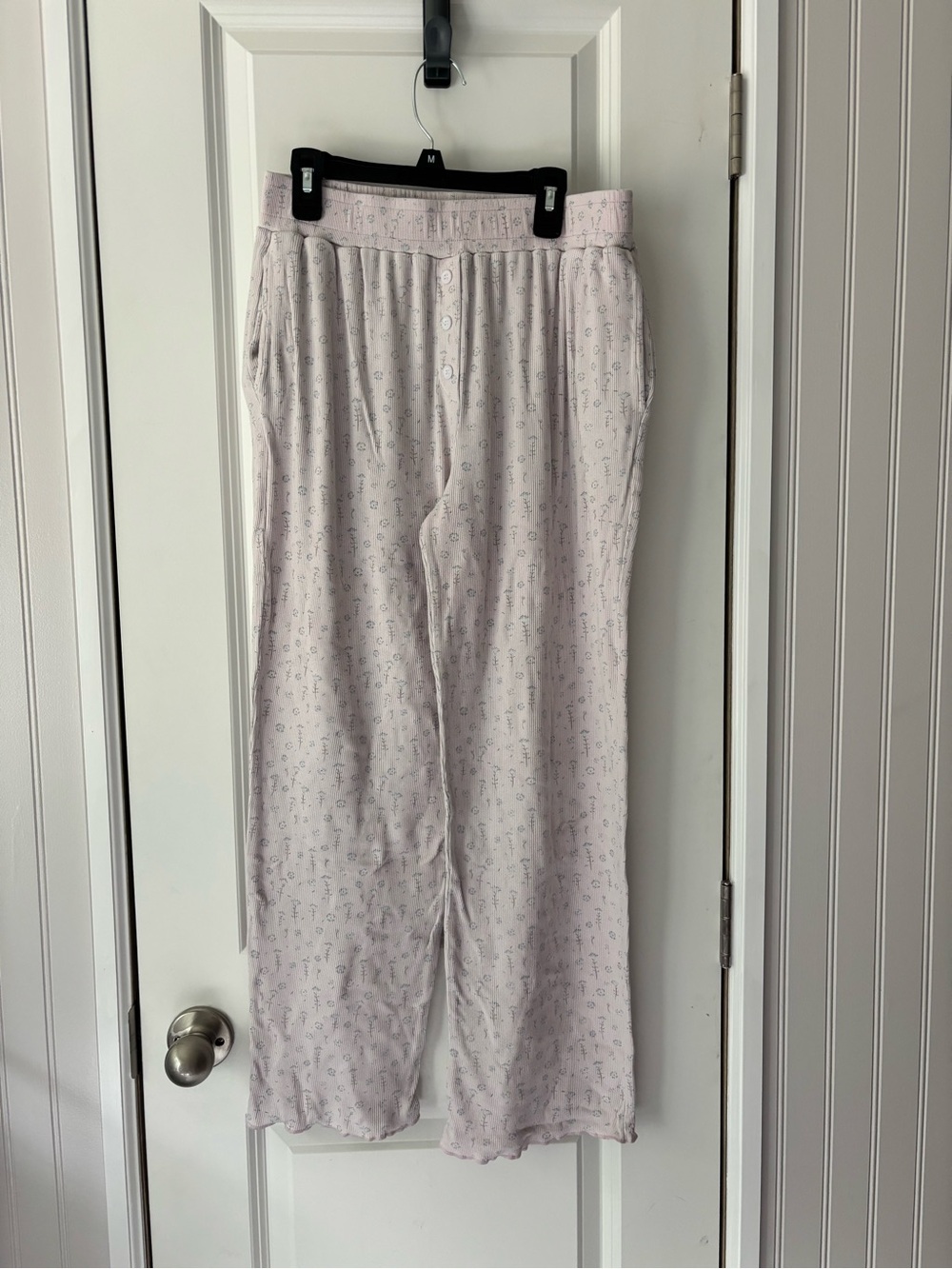 Relaxed Wide-Leg Lounge Pants in Light Lavender
